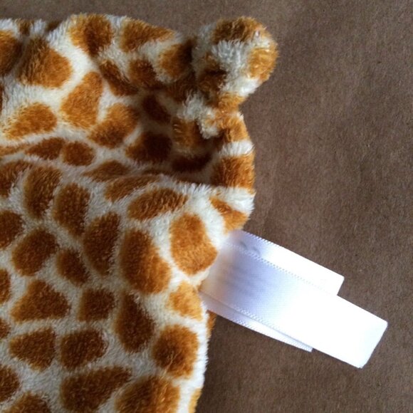 Angel Dear Brown Giraffe Plush Baby Security Blanket Eyes Closed Soft Toy Lovey - Picture 10 of 12